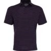 Callaway Yarn-Dyed Ventilated Jacquard Stripe Polo Shirt - Peacoat -Golf Fashion callaway yarn dyed ventilated jacquard stripe shirt