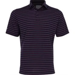 Front Page -Golf Fashion callaway yarn dyed ventilated jacquard stripe shirt