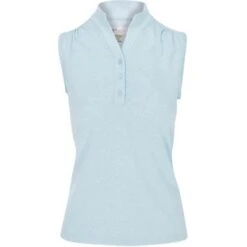 Front Page -Golf Fashion greg norman heathered dot sleeveless shirt