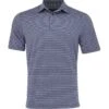 Greg Norman ML75 Stretch Heather Horizon Polo Shirt -Golf Fashion greg norman ml75 stretch heather horizon shirt