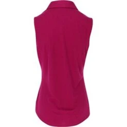 Greg Norman Spruce S/L Women Polo Shirt - Merlot -Golf Fashion greg norman spruce s l shirt 1