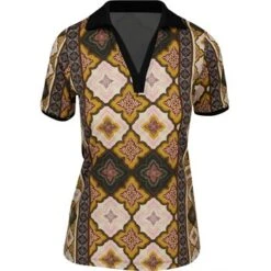 Front Page -Golf Fashion sofibella brocade shirt