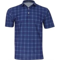 Front Page -Golf Fashion turtleson davis plaid pique performance shirt